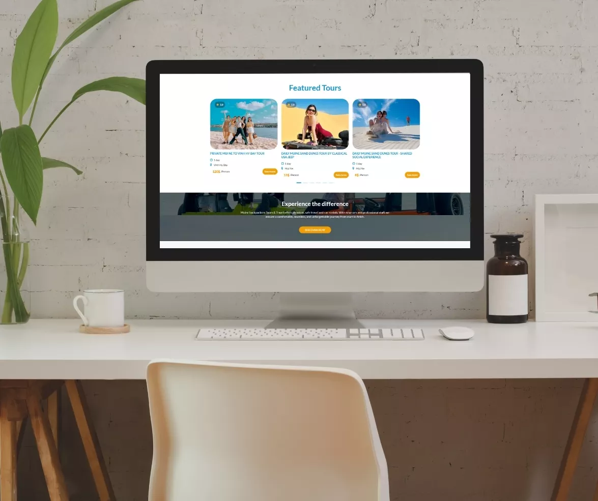 Thiết kế web chuyên nghiệp Biển Vàng